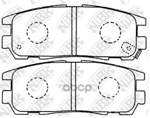 Колодки тормозные дисковые  ACURA SLX  GREAT WALL FENGJUN 7/WINGLE 7  HOVER  HOVER H3 | HAVAL H3  HO NiBK арт. pn4299