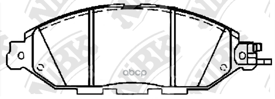 Колодки передние NIBK PN50001 NiBK арт. PN50001