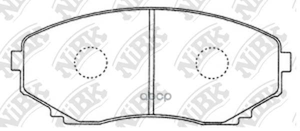 Колодки тормозные дисковые MAZDA CX-7 2006 PN5376 NiBK арт. PN5376