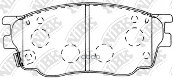 Колодки тормозные дисковые NiBK арт. PN5483