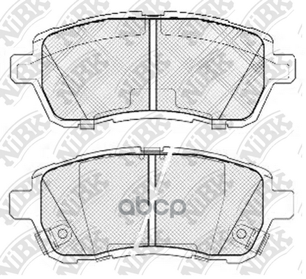 Колодки тормозные дисковые MAZDA DEMIO 2007-2015 PN5544 NiBK арт. PN5544