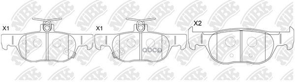 Колодки тормозные дисковые NiBK арт. PN5822