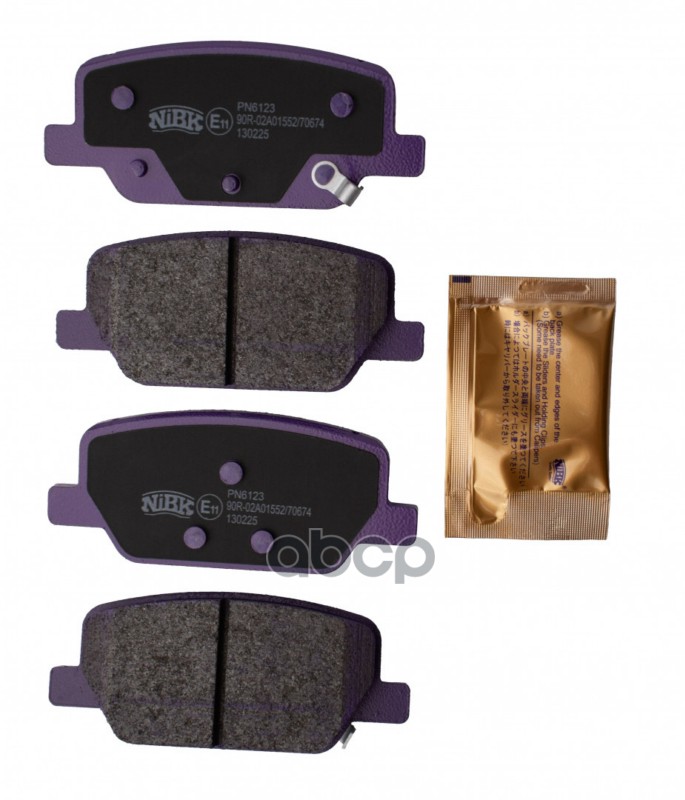 Колодки тормозные дисковые NiBK арт. PN6123