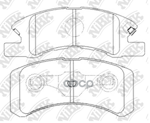 Колодки тормозные дисковые MITSUBISHI MIRAGE 1.0 2012 -   DAIHATSU CUORE 1.0 2003 -   DAIHATSU TREVI NiBK арт. pn6428