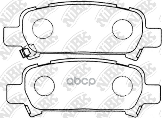 Колодки тормозные задние NIBK PN7415 NiBK арт. PN7415