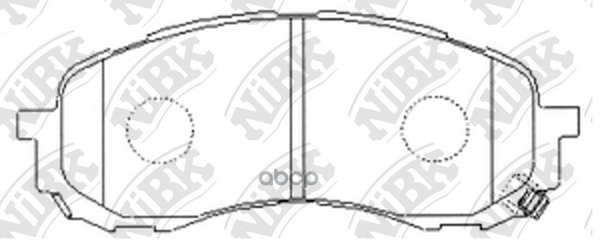 Колодки тормозные дисковые SUBARU IMPREZA 1.5 2001 - 2005  SUBARU IMPREZA 1.5 2008 -   SUBARU IMPREZ NiBK арт. pn7493