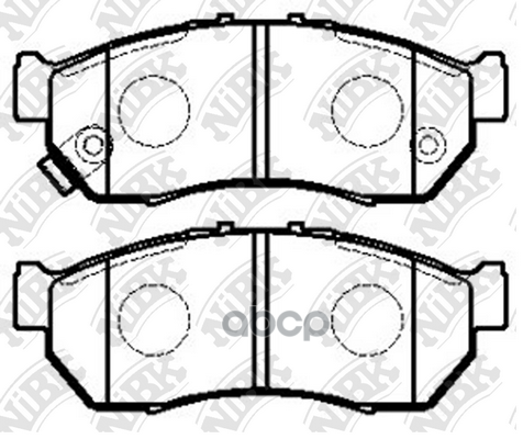 Колодки тормозные дисковые PN7525 NiBK арт. PN7525