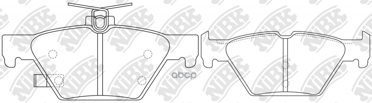 Колодки тормозные дисковые PN7804 NiBK арт. PN7804