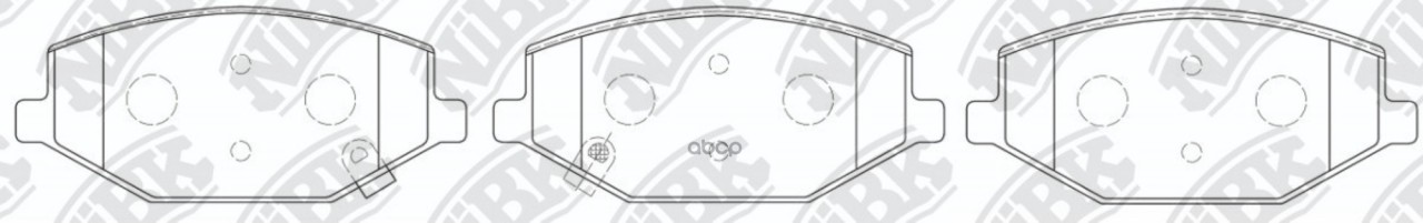 Колодки тормозные дисковые передние, Perfomance-Type NiBK арт. PN8004S
