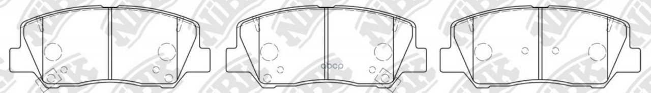 Колодки тормозные дисковые передние, Perfomance-Type NiBK арт. PN8019S