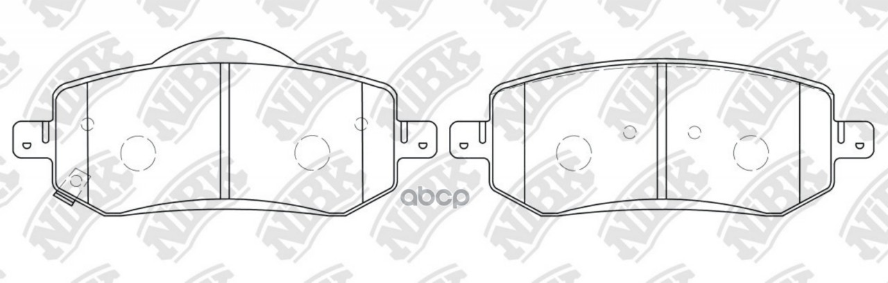 Колод. торм. диск. NiBK PN8032  CHERY Arrizo 8 (M1E)  GEELY EMGRAND (SS11) NiBK арт. pn8032