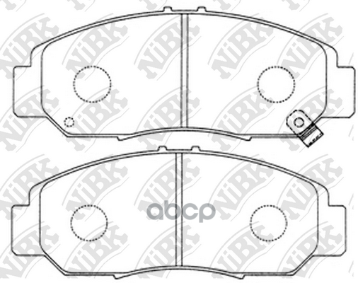 Колодки тормозные HONDA CIVIC 01-05/FR-V 1.7-2.2 05-/STREAM 1.7/2.0 01- передние PN8465 NiBK арт. PN8465