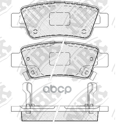 Колодки тормозные дисковые зад NiBK арт. PN8809