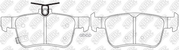 Колодки тормозные дисковые NiBK арт. PN8813