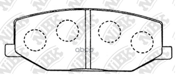 Колодки тормозные дисковые NiBK арт. PN9118