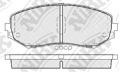 Колодки тормозные SUZUKI GRAND VITARA 1.9D/1.6/2.0/2.4/2.7/3.2 05 передние PN9802 NiBK арт. PN9802