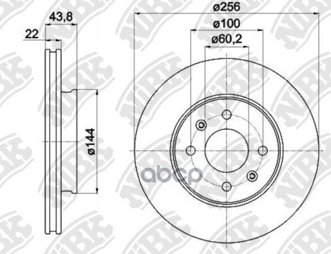 Диск тормозной NiBK арт. RN11002