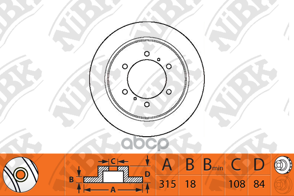 Диск тормозной NiBK арт. RN1119