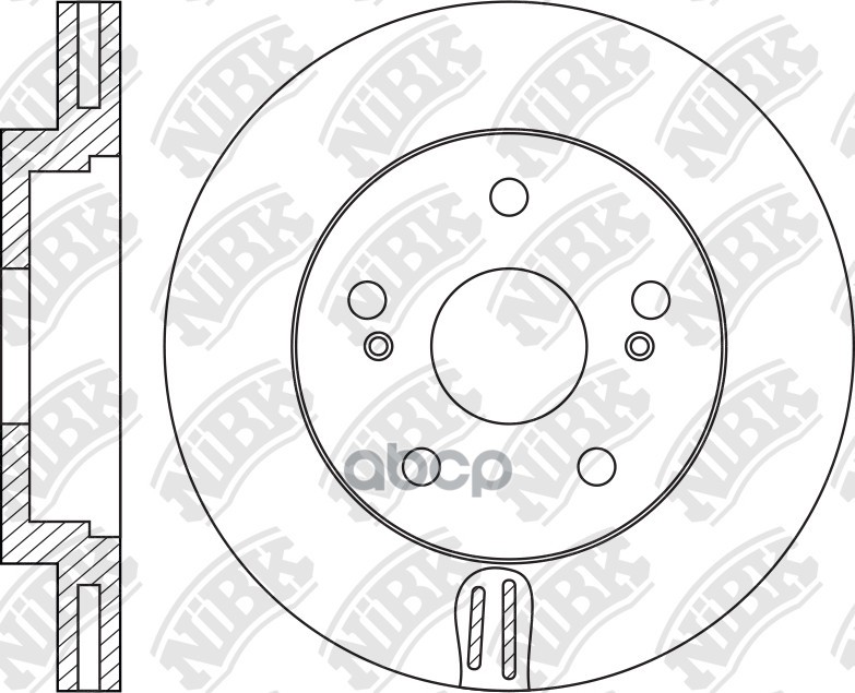 Диск тормозной NiBK арт. RN1305