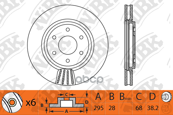 Диск Тормозной Nibk Nibk Rn1317 NiBK арт. RN1317