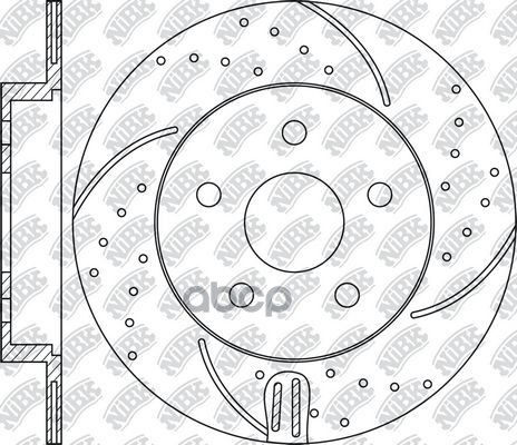 Диск тормозной перфорированный Performance (к-кт 2 шт, цена за 1 шт) NiBK арт. RN1517DSET
