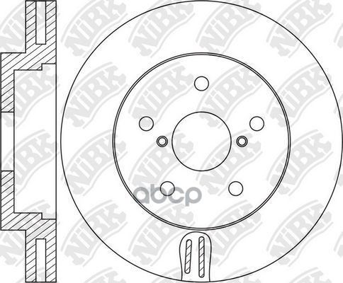 Диск Тормозной (Цена За 1 Шт) Перфорированный NiBK арт. rn1536set