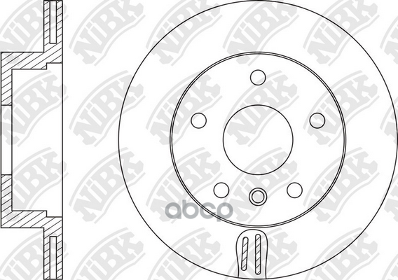Диск тормозной BMW 1 E81/E87/3 E90/91 1.6-3.0 05-  RN1543 NiBK арт. RN1543