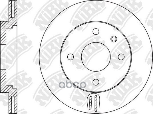 Диск тормозной CHEVROLET AVEO 11-/COBALT 11-  RN1560 NiBK арт. RN1560