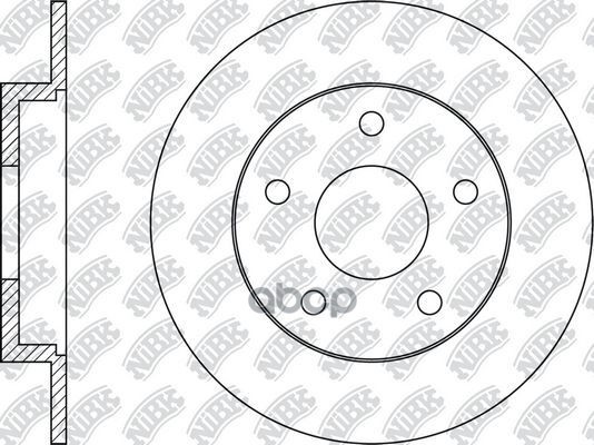 Диск тормозной задний D=265мм MAZDA 3 13- NiBK арт. RN1565