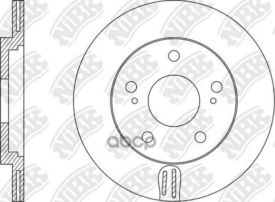 Диск тормозной NiBK арт. RN1574