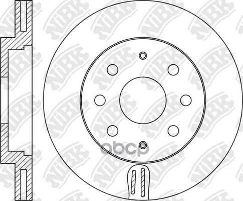 Диск тормозной OPEL CORSA D 06-/FIAT PUNTO 09-  RN1592 NiBK арт. RN1592