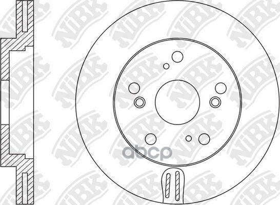 Диск Тормозной Передний Nibk Rn1600 NiBK арт. RN1600