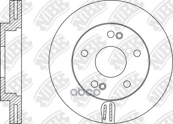 / Rn1606v Диск Тормозной | Перед | NiBK арт. RN1606