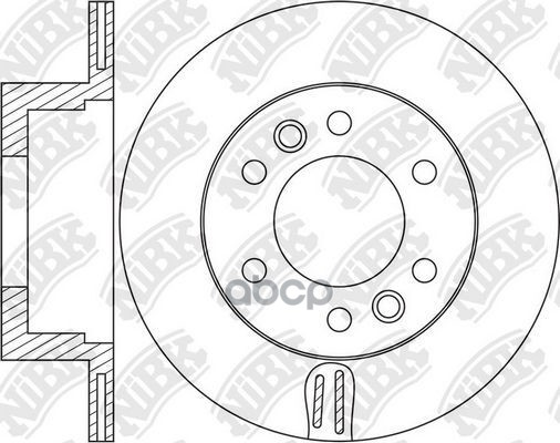 Диск тормозной HYUNDAI H1/STAREX 08- RN1656 NiBK арт. RN1656