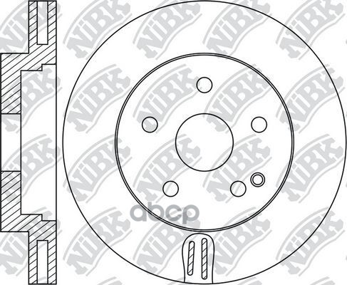 Диск тормозной MERCEDES W211 280-500 02-/C219 280-500 04-  RN1701 NiBK арт. RN1701