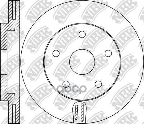Диск тормозной JEEP Grand Cherokee IV 2010 RN1725 NiBK арт. RN1725