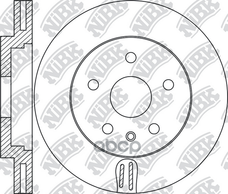Диск тормозной передний NiBK арт. RN1736