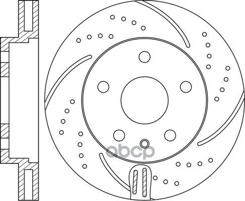 Диск тормозной перфорированный Performance (к-кт 2 шт, цена за 1 шт) NiBK арт. RN1743DSET