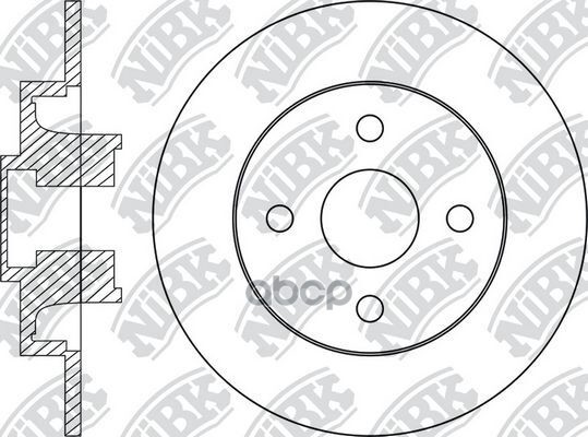 Диск тормозной  CITRO?N C3 PICASSO (SH_)  C4 I (LC_)  C4 купе (LA_)  PEUGEOT 2008 I (CU_)  208 I (CA NiBK арт. rn1747h