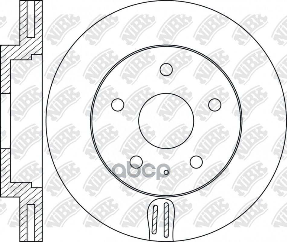 Диск тормозной MAZDA CX-5 11- RN2073 NiBK арт. RN2073