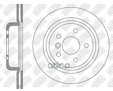 Диск тормозной задний, Original Line (вентилируемый) NiBK арт. RN2172