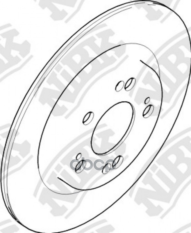 Диск тормозной задний цельный, Perfomance-Type NiBK арт. RN2330DSET