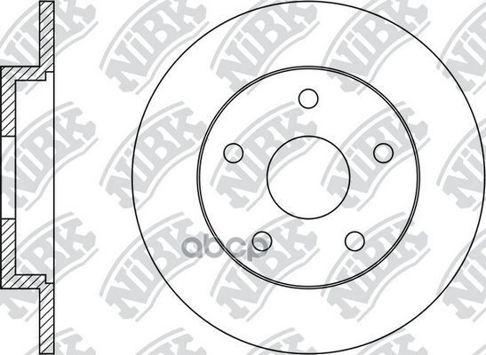 Диск тормозной задний NiBK арт. RN51002