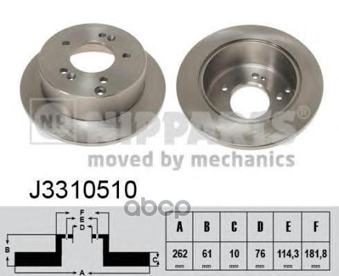 Диск Тормозной Nipparts арт. j3310510