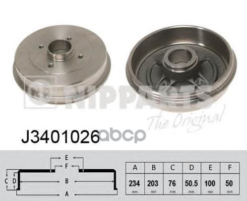 Барабан Торм. Nissan Note (Db4340) Nipparts арт. J3401026