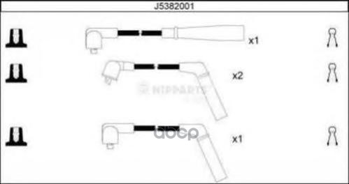 К-Т В/В Проводов Corolla 1.3 12V 89-93 Nipparts арт. j5382001