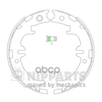 Колодки Торм.бараб.ручн.торм.[190X45] Nipparts арт. N3502083