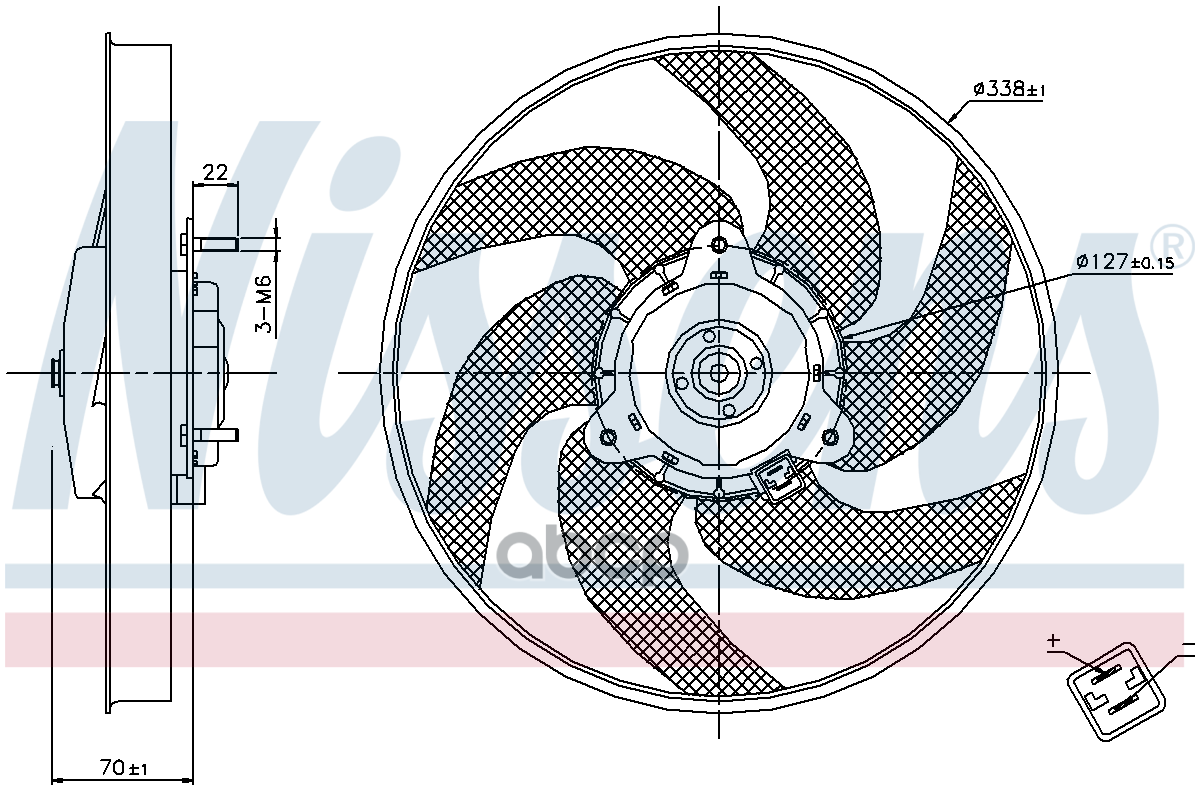 Вентилятор, Охлаждение Двигателя Nissens арт. 85667
