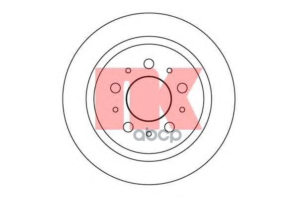 Диск Тормозной Volvo 740 760 940 960 Задний D 265Мм. Nk 204827 Nk арт. 204827