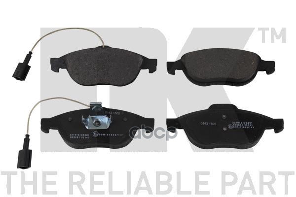 Колодки Тормозные Дисковые Alfa 156 1.6 97- Nk арт. 221016